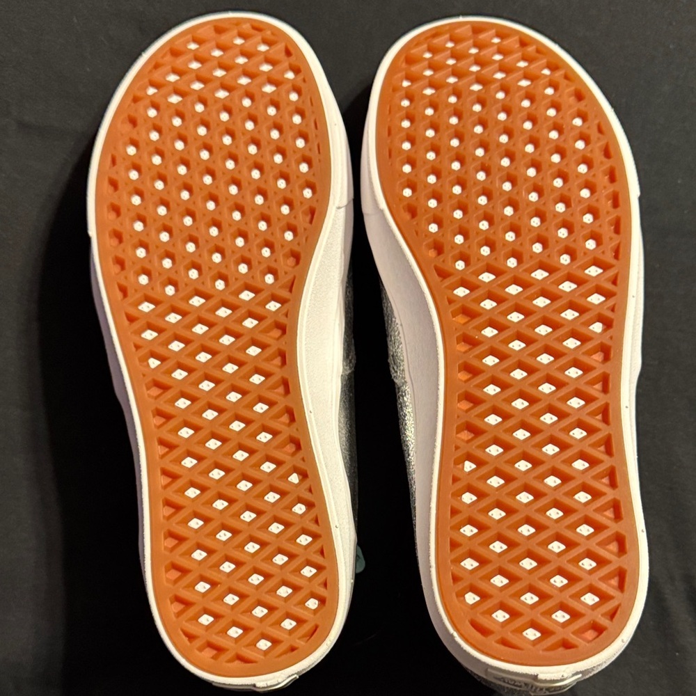 Vans Women’s Metallic Silver Sneakers - Picture 3 of 4